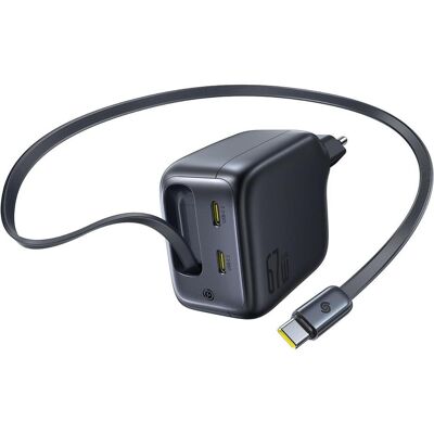 Baseus EnerCore CJ11 (67 W, 3 Ports), USB Ladegerät, Schwarz Baseus EnerCore CJ11 (67 W, 3 Ports), USB Ladegerät, Schwarz