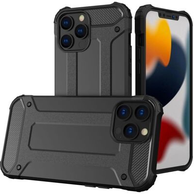 Hurtel Hybrid Armor robuste TPU/PC Panzer Handyhülle Hard Case für iPhone 13 Pro schwarz (Apple iPhone 13 Pro), Smartphone Hülle, Schwarz Hurtel Hybrid Armor robuste TPU/PC Panzer Handyhülle Hard Case für iPhone 13 Pro schwarz (Apple iPhone 13 Pro), Smartphone Hülle, Schwarz