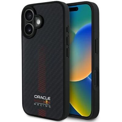 Red Bull RBHMP16M24CFGSMK - Carbon Powerbar Magsafe-Hülle für iPhone 16 Plus - Handyhülle Red Bull RBHMP16M24CFGSMK - Carbon Powerbar Magsafe-Hülle für iPhone 16 Plus - Handyhülle