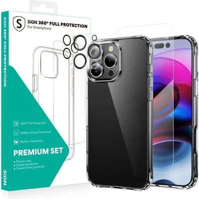 SiGN 360 Complete Protection Package for iPhone 16 Pro Max (Apple iPhone 16 Pro Max), Smartphone Schutzfolie SiGN 360 Complete Protection Package for iPhone 16 Pro Max (Apple iPhone 16 Pro Max), Smartphone Schutzfolie