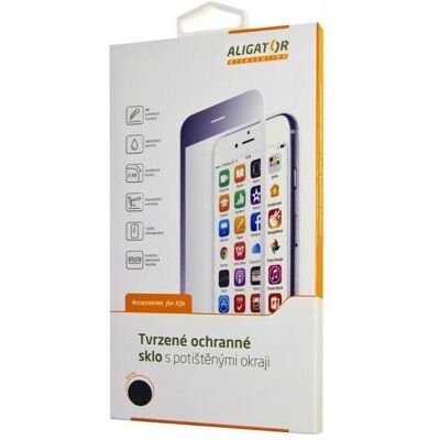 Aligator Ochrana displeje GLASS PRINT iPhone 6/6S Plus Äerná (1 Stk., Apple iPhone 6, Beafon M6s Plus), Smartphone Schutzfolie, Schwarz Aligator Ochrana displeje GLASS PRINT iPhone 6/6S Plus Äerná (1 Stk., Apple iPhone 6, Beafon M6s Plus), Smartphone Schutzfolie, Schwarz