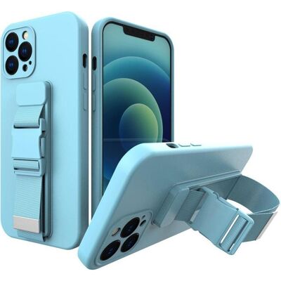 Hurtel Kordelhülle Gelhülle mit Lanyard Kette Tasche Lanyard Samsung Galaxy A32 5G blau (Samsung Galaxy A32 5G), Smartphone Hülle, Blau Hurtel Kordelhülle Gelhülle mit Lanyard Kette Tasche Lanyard Samsung Galaxy A32 5G blau (Samsung Galaxy A32 5G), Smartphone Hülle, Blau