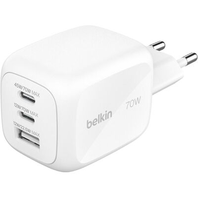 Belkin BoostCharge Pro (70 W, 3 Ports), USB Ladegerät, Weiss Belkin BoostCharge Pro (70 W, 3 Ports), USB Ladegerät, Weiss