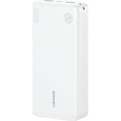 Usams PB83 Power Bank 2xUSB-A 1xUSB-C 20000mAh white (20000 mAh, 37 Wh), Powerbank, Weiss Usams PB83 Power Bank 2xUSB-A 1xUSB-C 20000mAh white (20000 mAh, 37 Wh), Powerbank, Weiss