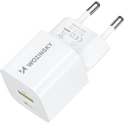 Wozinsky WWCEAC Weiß GaN USB-Ladegerät – 33W Schnellladung Wozinsky WWCEAC Weiß GaN USB-Ladegerät – 33W Schnellladung