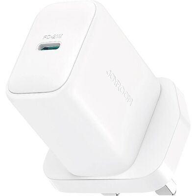 Joyroom PD 20W USB-C Fast Charger with 60W USB-C to USB-C Cable, 1m - White (20 W, 1 Port), USB Ladegerät, Weiss Joyroom PD 20W USB-C Fast Charger with 60W USB-C to USB-C Cable, 1m - White (20 W, 1 Port), USB Ladegerät, Weiss