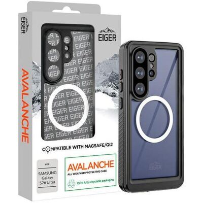 Eiger Avalanche MagSafe Case (Samsung Galaxy S26 Ultra), Smartphone Hülle, Transparent, Schwarz Eiger Avalanche MagSafe Case (Samsung Galaxy S26 Ultra), Smartphone Hülle, Transparent, Schwarz