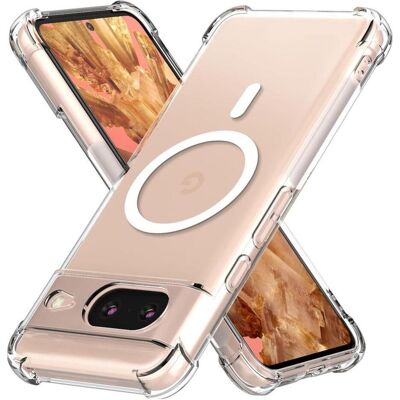 Screenguard Magnetic Google Pixel 8 Clear Case MagSafe Hülle (Google Pixel 8), Smartphone Hülle, Transparent Screenguard Magnetic Google Pixel 8 Clear Case MagSafe Hülle (Google Pixel 8), Smartphone Hülle, Transparent