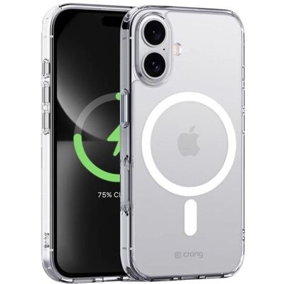 Crong Clear MAG Cover - iPhone 16 MagSafe Hülle (Transparent) (Apple iPhone 16), Smartphone Hülle, Transparent Crong Clear MAG Cover - iPhone 16 MagSafe Hülle (Transparent) (Apple iPhone 16), Smartphone Hülle, Transparent