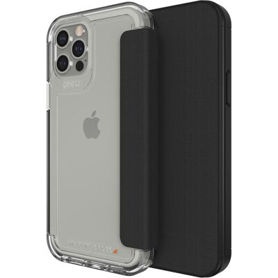 gear4 Wembley Flip (Apple iPhone 12, Apple iPhone 12 Pro), Smartphone Hülle, Transparent gear4 Wembley Flip (Apple iPhone 12, Apple iPhone 12 Pro), Smartphone Hülle, Transparent