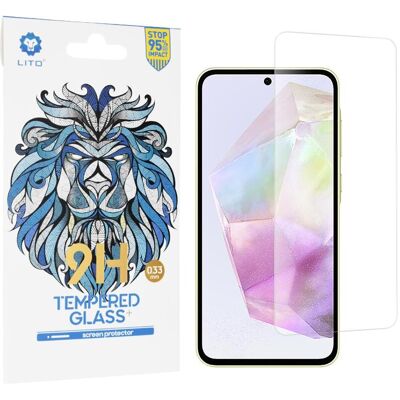 Lito - 2.5D Classic Glass - Samsung Galaxy A35 5G / A55 5G - Clear (Samsung Galaxy A35, Samsung Galaxy A55), Smartphone Schutzfolie, Transparent Lito - 2.5D Classic Glass - Samsung Galaxy A35 5G / A55 5G - Clear (Samsung Galaxy A35, Samsung Galaxy A55), Smartphone Schutzfolie, Transparent