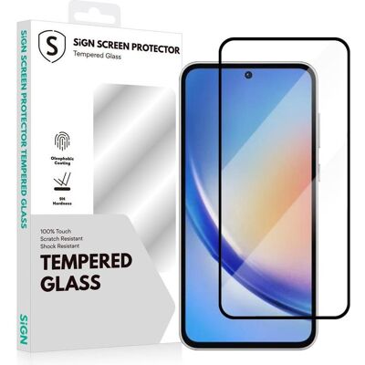 SiGN Tempered glass screen protector for Samsung Galaxy A55 (Samsung Galaxy A55), Smartphone Schutzfolie SiGN Tempered glass screen protector for Samsung Galaxy A55 (Samsung Galaxy A55), Smartphone Schutzfolie
