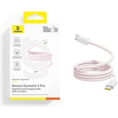Baseus Dynamic 4 Pro Series Data Cable USB-C - USB-C 100W 1m Baby Pink (1 m, 100 W), USB Kabel Baseus Dynamic 4 Pro Series Data Cable USB-C - USB-C 100W 1m Baby Pink (1 m, 100 W), USB Kabel
