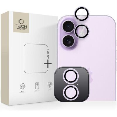 Tech-Protect Kameraschutz Camring Fit+ Iphone 17 Lavendel (1 Stk., Apple iPhone 17), Smartphone Schutzfolie, Violett Tech-Protect Kameraschutz Camring Fit+ Iphone 17 Lavendel (1 Stk., Apple iPhone 17), Smartphone Schutzfolie, Violett