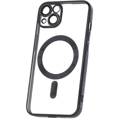 OEM Color Chrome Magsafe Hülle für iPhone 14 6,1" schwarz (Apple iPhone 14), Smartphone Hülle, Schwarz OEM Color Chrome Magsafe Hülle für iPhone 14 6,1" schwarz (Apple iPhone 14), Smartphone Hülle, Schwarz
