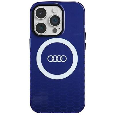 Audi IML Big Logo MagSafe Case iPhone 14 Pro 6.1" niebieski/navy blue hardcase AU-IMLMIP14P-Q5/D2-BE (Apple iPhone 14 Pro), Smartphone Hülle, Blau Audi IML Big Logo MagSafe Case iPhone 14 Pro 6.1" niebieski/navy blue hardcase AU-IMLMIP14P-Q5/D2-BE (Apple iPhone 14 Pro), Smartphone Hülle, Blau