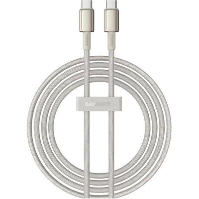 Baseus Cable USB-C to USB-C Tungsten Gold, 100W, 2m (gold) (2 m, USB 2.0, 100 W), USB Kabel Baseus Cable USB-C to USB-C Tungsten Gold, 100W, 2m (gold) (2 m, USB 2.0, 100 W), USB Kabel