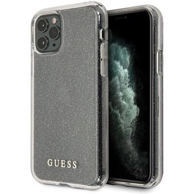 Guess Glitter (Apple iPhone 11 Pro), Smartphone Hülle, Silber Guess Glitter (Apple iPhone 11 Pro), Smartphone Hülle, Silber