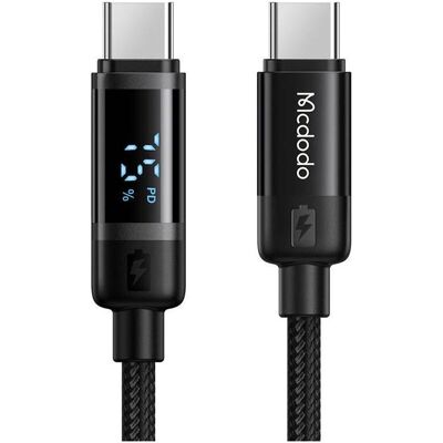 Mcdodo CA-5780 USB-C to USB-C 60W data cable 1.2m (black) (1.20 m, 60 W), USB Kabel Mcdodo CA-5780 USB-C to USB-C 60W data cable 1.2m (black) (1.20 m, 60 W), USB Kabel