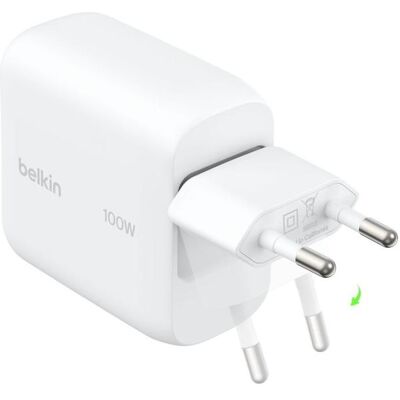 Belkin Boostcharge 100w USB-C Gan Lade, Auto Adapter, Schwarz Belkin Boostcharge 100w USB-C Gan Lade, Auto Adapter, Schwarz