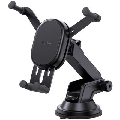 Baseus Uchwyt samochodowy Stable z ładowarką indukcyjną 15W grawitacyjny z przyssawką - czarny, Auto Adapter, Schwarz Baseus Uchwyt samochodowy Stable z ładowarką indukcyjną 15W grawitacyjny z przyssawką - czarny, Auto Adapter, Schwarz