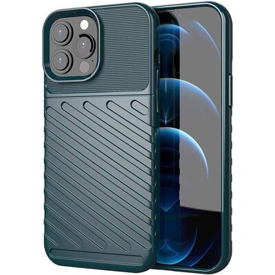 Hurtel Thunder Case Flexibel Robuste Panzer Handyhülle TPU Schutzhülle für iPhone 13 Pro Max grün (Apple iPhone 13 Pro Max), Smartphone Hülle, Grün Hurtel Thunder Case Flexibel Robuste Panzer Handyhülle TPU Schutzhülle für iPhone 13 Pro Max grün (Apple iPhone 13 Pro Max), Smartphone Hülle, Grün