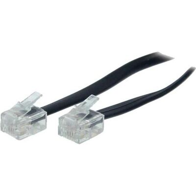 Shiverpeaks -BASIC-S--Modular-Kabel, Western-Stecker 6/4 auf Western-Stecker 6/4, schwarz, 4-adrig, 10m, Telefon Zubehör Shiverpeaks -BASIC-S--Modular-Kabel, Western-Stecker 6/4 auf Western-Stecker 6/4, schwarz, 4-adrig, 10m, Telefon Zubehör