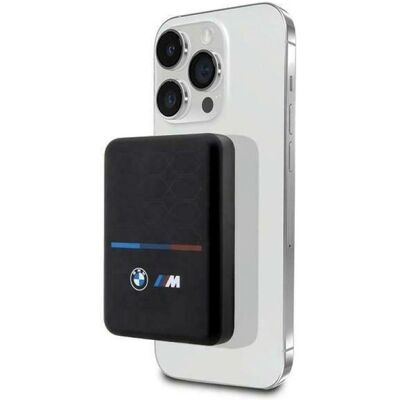 BMW Powerbank indukcyjny BMPBMS5K22PGVK 15W 5000mAh + kabel czarny/black M Collection MagSafe (5000 mAh, 15 W, 18.50 Wh), Powerbank, Schwarz BMW Powerbank indukcyjny BMPBMS5K22PGVK 15W 5000mAh + kabel czarny/black M Collection MagSafe (5000 mAh, 15 W, 18.50 Wh), Powerbank, Schwarz