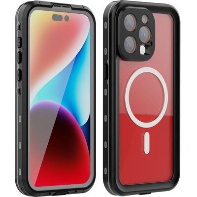 OEM Futerał wodoodporny SHELLBOX DOT kompatybilny z MagSafe do IPHONE 15 Pro Max czarny (Apple iPhone 15 Pro Max), Smartphone Hülle, Schwarz OEM Futerał wodoodporny SHELLBOX DOT kompatybilny z MagSafe do IPHONE 15 Pro Max czarny (Apple iPhone 15 Pro Max), Smartphone Hülle, Schwarz