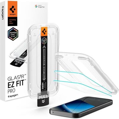 Spigen Glas.tR EZ Fit Pro (2 Stk., Google Pixel 10a), Smartphone Schutzfolie, Transparent Spigen Glas.tR EZ Fit Pro (2 Stk., Google Pixel 10a), Smartphone Schutzfolie, Transparent