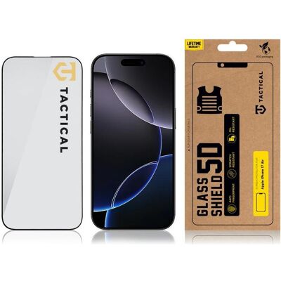 Tactical Glass Shield 5D Glas für Apple iPhone 17 Air Schwarz (Apple iPhone Air), Smartphone Schutzfolie, Schwarz, Transparent Tactical Glass Shield 5D Glas für Apple iPhone 17 Air Schwarz (Apple iPhone Air), Smartphone Schutzfolie, Schwarz, Transparent