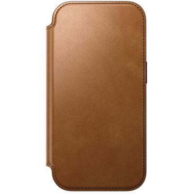 Nomad Modern Leather Folio (Apple iPhone 17 Pro, Apple iPhone 18 Pro), Smartphone Hülle, Braun Nomad Modern Leather Folio (Apple iPhone 17 Pro, Apple iPhone 18 Pro), Smartphone Hülle, Braun