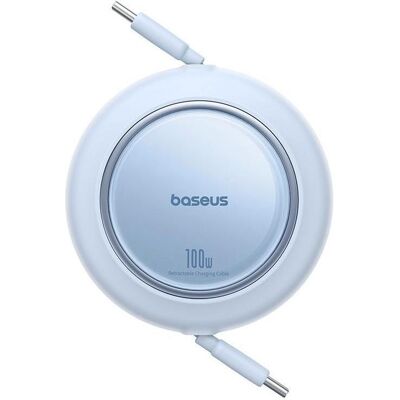Baseus Kabel USB USB-C - USB-C 2 m Niebieski (6932172668570) (2 m, 100 W), USB Kabel Baseus Kabel USB USB-C - USB-C 2 m Niebieski (6932172668570) (2 m, 100 W), USB Kabel