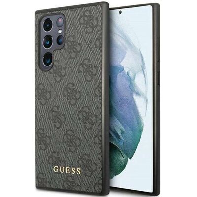 Guess Gold Logo Galaxy S24 Ultra Hülle - Stilvoll & Robust Guess Gold Logo Galaxy S24 Ultra Hülle - Stilvoll & Robust
