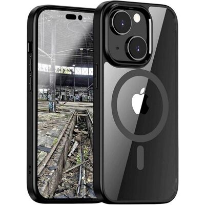 JT Berlin BackCase Pankow Hybrid MagSafe (Apple iPhone 14), Smartphone Hülle, Schwarz, Transparent JT Berlin BackCase Pankow Hybrid MagSafe (Apple iPhone 14), Smartphone Hülle, Schwarz, Transparent