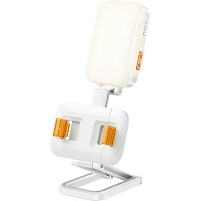 Yesido - Desk Phone Holder (DH10) - with Beauty Refill Light, Adjustable, 1000mAh, 4.7-7" - White, Smartphone Halterung, Weiss Yesido - Desk Phone Holder (DH10) - with Beauty Refill Light, Adjustable, 1000mAh, 4.7-7" - White, Smartphone Halterung, Weiss
