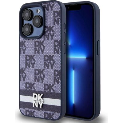 DKNY iPhone 15 Pro Max Blau Hülle - Muster & Streifen DKNY iPhone 15 Pro Max Blau Hülle - Muster & Streifen