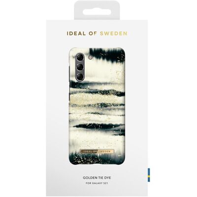 iDeal Of Sweden Designer Hard-Cover Golden Tie Dye (Samsung Galaxy S21), Smartphone Hülle, Gold, Weiss iDeal Of Sweden Designer Hard-Cover Golden Tie Dye (Samsung Galaxy S21), Smartphone Hülle, Gold, Weiss