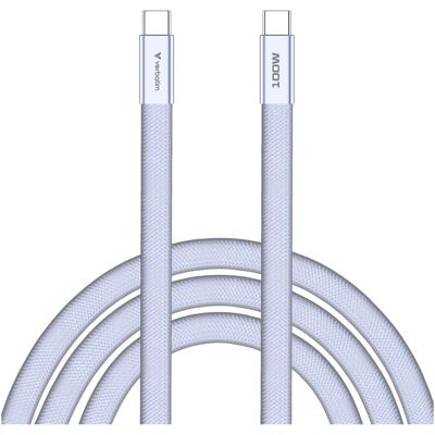Verbatim Sync & Charge USB-C to USB-C 100W 120cm purple (1.20 m, USB 2.0, 100 W), USB Kabel Verbatim Sync & Charge USB-C to USB-C 100W 120cm purple (1.20 m, USB 2.0, 100 W), USB Kabel