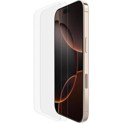 Belkin 2x1 ScreenForce Temp.Gl. Displays. iPh.17/16 Pro OVA165hq (2 Stk., Apple iPhone 16 Pro, Apple iPhone 17 Pro), Smartphone Schutzfolie, Transparent Belkin 2x1 ScreenForce Temp.Gl. Displays. iPh.17/16 Pro OVA165hq (2 Stk., Apple iPhone 16 Pro, Apple iPhone 17 Pro), Smartphone Schutzfolie, Transparent