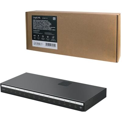LogiLink SCS0112 (60 W, 15 Ports), USB Ladegerät, Schwarz LogiLink SCS0112 (60 W, 15 Ports), USB Ladegerät, Schwarz