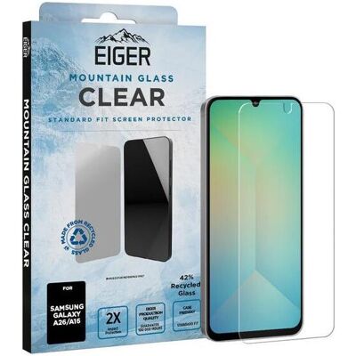Eiger SP Mountain Glass Clear Galaxy A26/A16 (1 Stk., Samsung Galaxy A16, Samsung Galaxy A17, Samsung Galaxy A26), Smartphone Schutzfolie, Transparent Eiger SP Mountain Glass Clear Galaxy A26/A16 (1 Stk., Samsung Galaxy A16, Samsung Galaxy A17, Samsung Galaxy A26), Smartphone Schutzfolie, Transparent