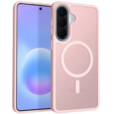 Crong Hybrid Matte Magnetic - Etui MagSafe Samsung Galaxy A57 (różowy) (Samsung Galaxy A57), Smartphone Hülle, Rosa, Transparent Crong Hybrid Matte Magnetic - Etui MagSafe Samsung Galaxy A57 (różowy) (Samsung Galaxy A57), Smartphone Hülle, Rosa, Transparent