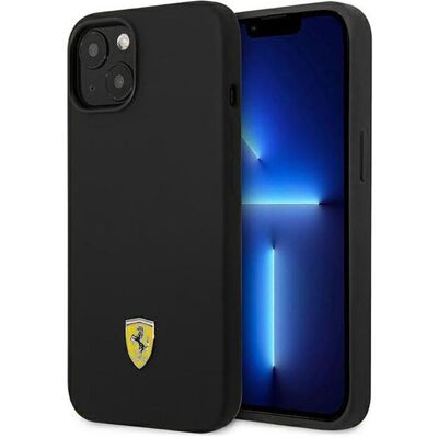 Acer Ferrari FEHCP14SSIBBK iPhone 14 6,1" czarny/black hardcase Silicone Metal Logo (Apple iPhone 14), Smartphone Hülle, Schwarz Acer Ferrari FEHCP14SSIBBK iPhone 14 6,1" czarny/black hardcase Silicone Metal Logo (Apple iPhone 14), Smartphone Hülle, Schwarz