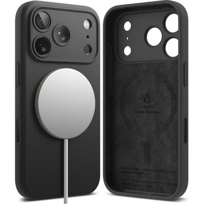 Ringke Silicone Magnetic MagSafe (Apple iPhone 17 Pro Max), Smartphone Hülle, Schwarz Ringke Silicone Magnetic MagSafe (Apple iPhone 17 Pro Max), Smartphone Hülle, Schwarz