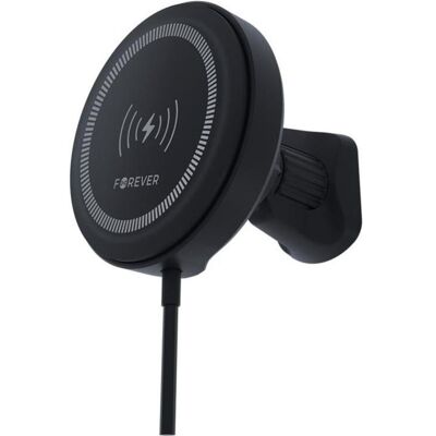 Forever Autohalterung für Lüftungsschlitze MACH-300 magnetisch mit kabellosem Laden schwarz Qi2 15W, Auto Adapter, Schwarz Forever Autohalterung für Lüftungsschlitze MACH-300 magnetisch mit kabellosem Laden schwarz Qi2 15W, Auto Adapter, Schwarz