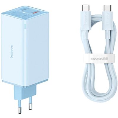 Baseus GaN6 Pro - 100W USB Ladegerät, Blau Baseus GaN6 Pro - 100W USB Ladegerät, Blau