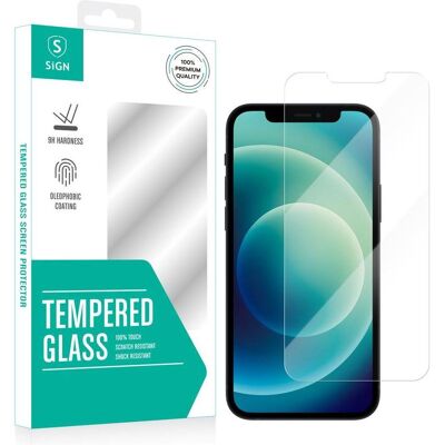 SiGN Screen Protector Tempered Glass for iPhone 12/12 Pro (Apple iPhone 12), Smartphone Schutzfolie SiGN Screen Protector Tempered Glass for iPhone 12/12 Pro (Apple iPhone 12), Smartphone Schutzfolie