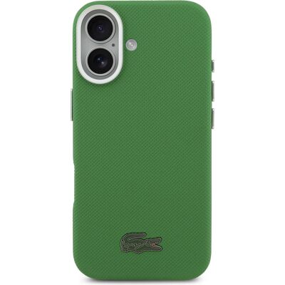 Lacoste PVC Iconic Petit Pique Metal Logo MagSafe Case for iPhone 17 Green (Apple iPhone 17), Smartphone Hülle, Grün Lacoste PVC Iconic Petit Pique Metal Logo MagSafe Case for iPhone 17 Green (Apple iPhone 17), Smartphone Hülle, Grün
