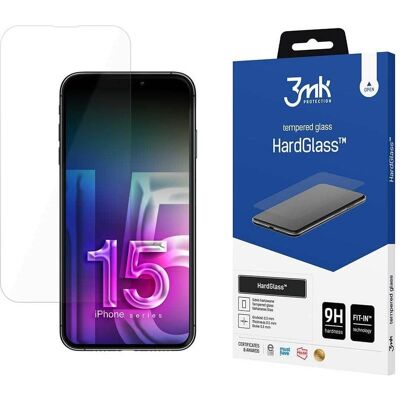 3MK HardGlass (1 Stk., Apple iPhone 15 Pro Max), Smartphone Schutzfolie, Transparent 3MK HardGlass (1 Stk., Apple iPhone 15 Pro Max), Smartphone Schutzfolie, Transparent
